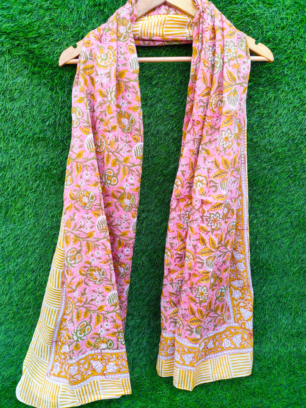 Dupatta Stole 2 meter hand block printed