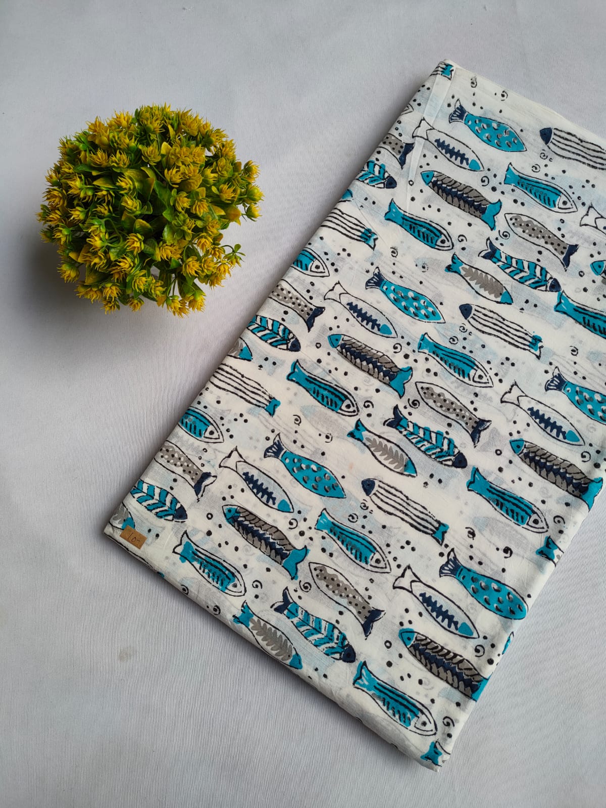 Hand Block Printed Pure Cotton Fabric - JBRFBK1