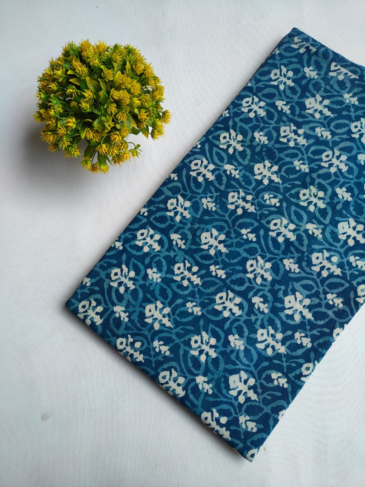 Hand Block Printed Pure Cotton Fabric - JBRFBK111