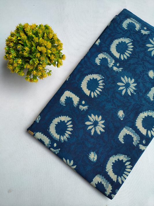 Hand Block Printed Pure Cotton Fabric - JBRFBK113