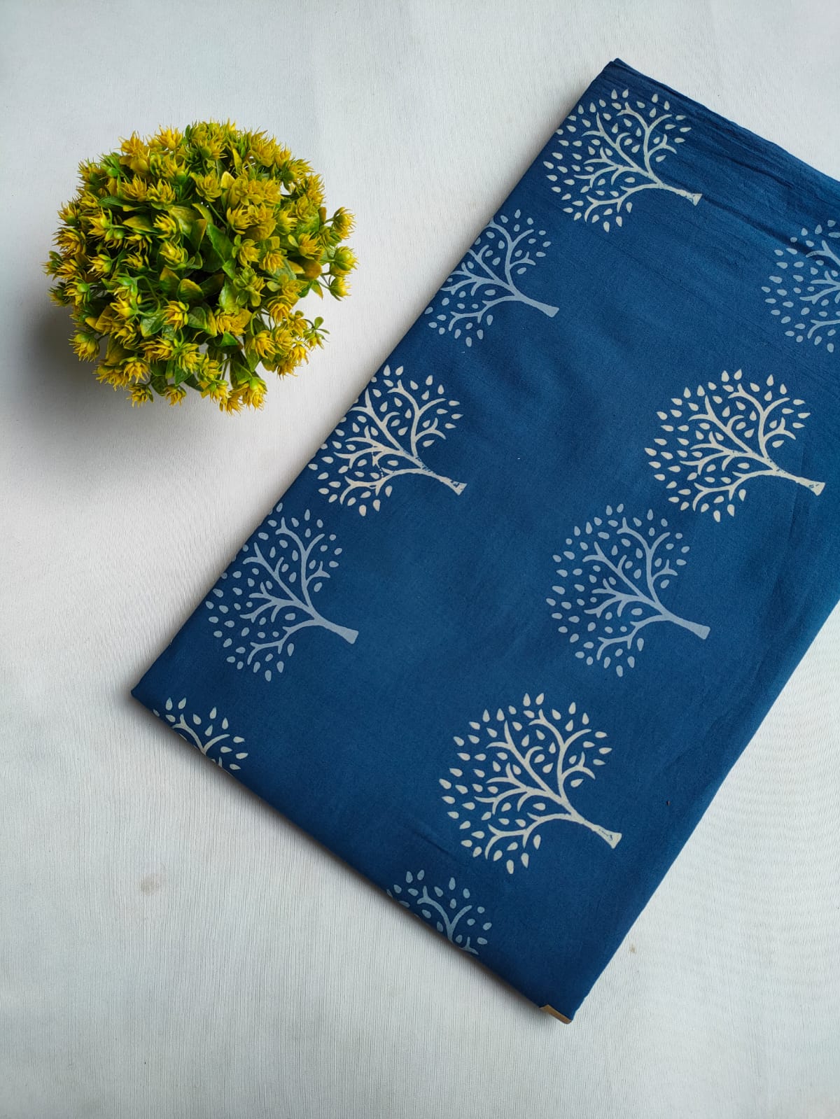 Hand Block Printed Pure Cotton Fabric - JBRFBK52