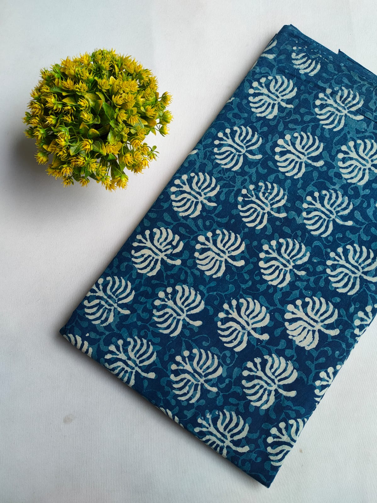 Hand Block Printed Pure Cotton Fabric - JBRFBK55