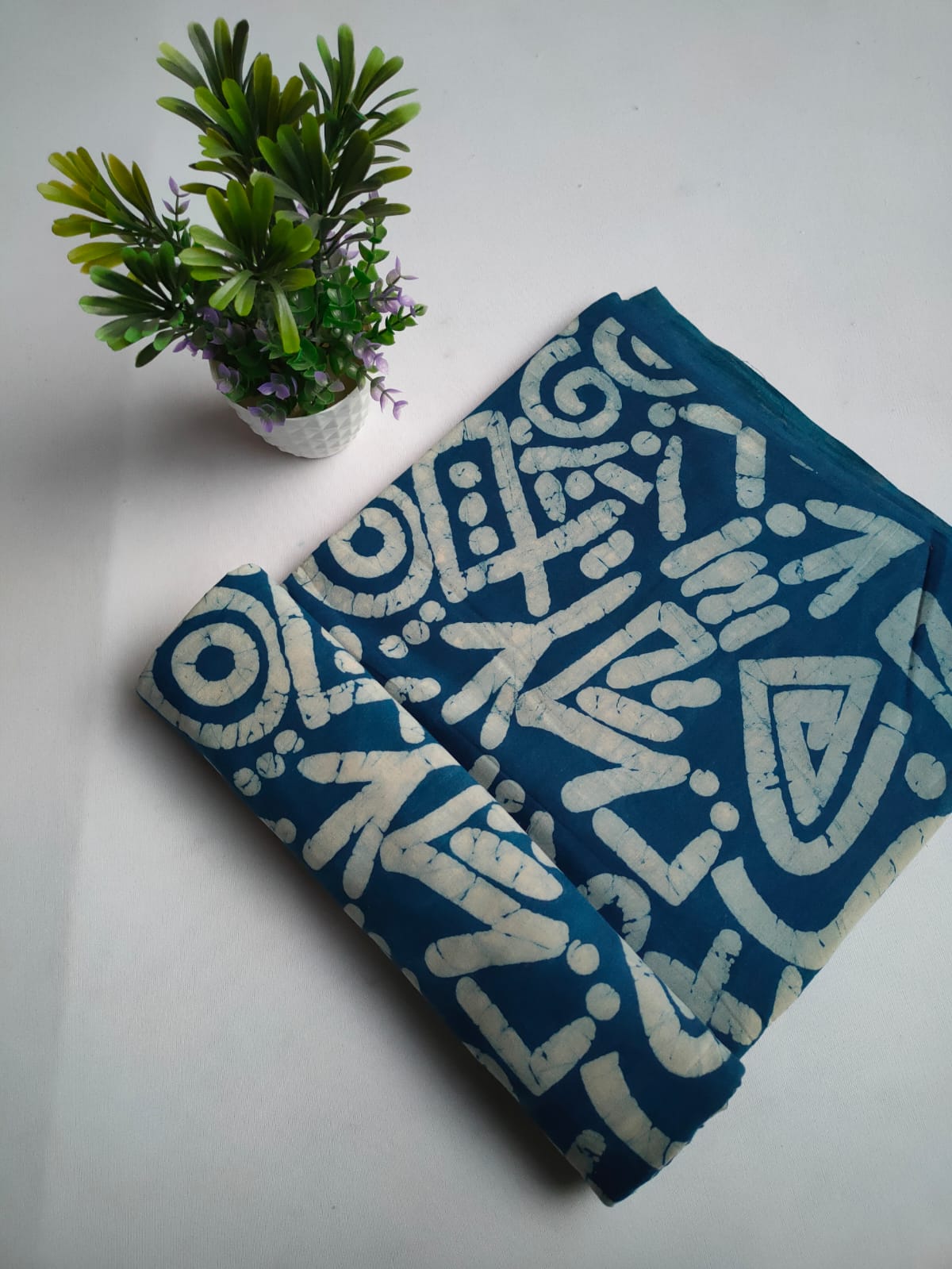 Pure Cotton Hand Block Printed Fabric - JBTKB3