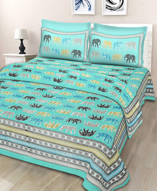 Queen Size ( 90"x108" ) Bedsheet With 2 Pillow Covers - JBNBQ38