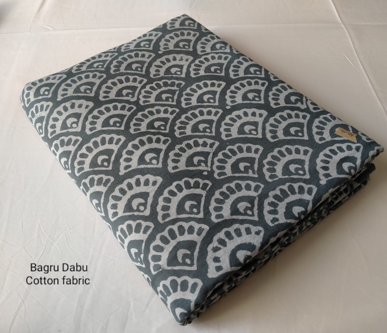 Bagru Pure Cotton Hand Block Printed Fabric - JBRBK1