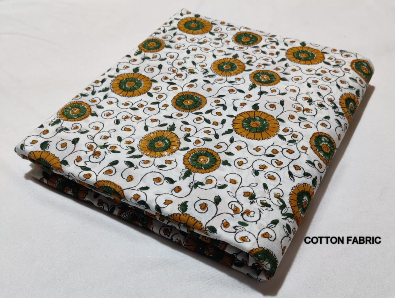 Pure Cotton Hand Block Printed Fabric - JBRBK18