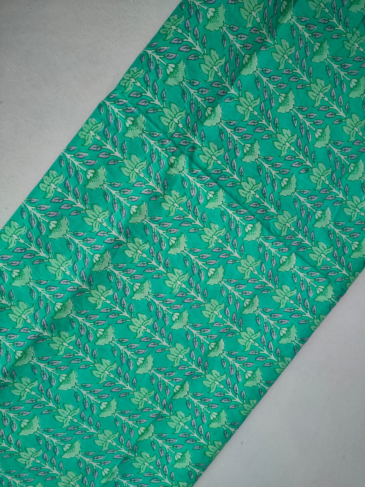 Pure Cotton Hand Block Printed Fabric - JBRKBT43