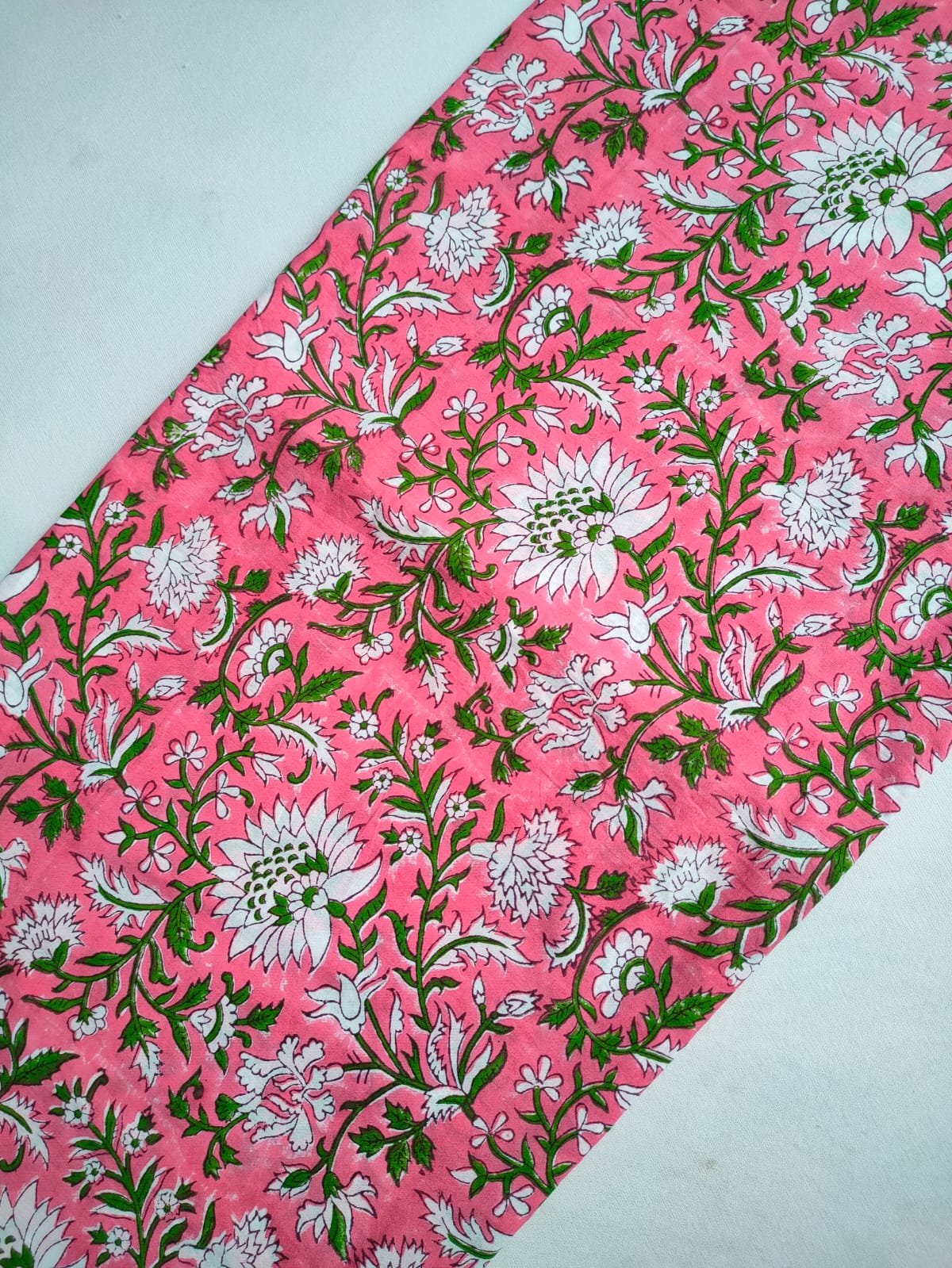 Pure Cotton Hand Block Printed Fabric - JBRKBT44