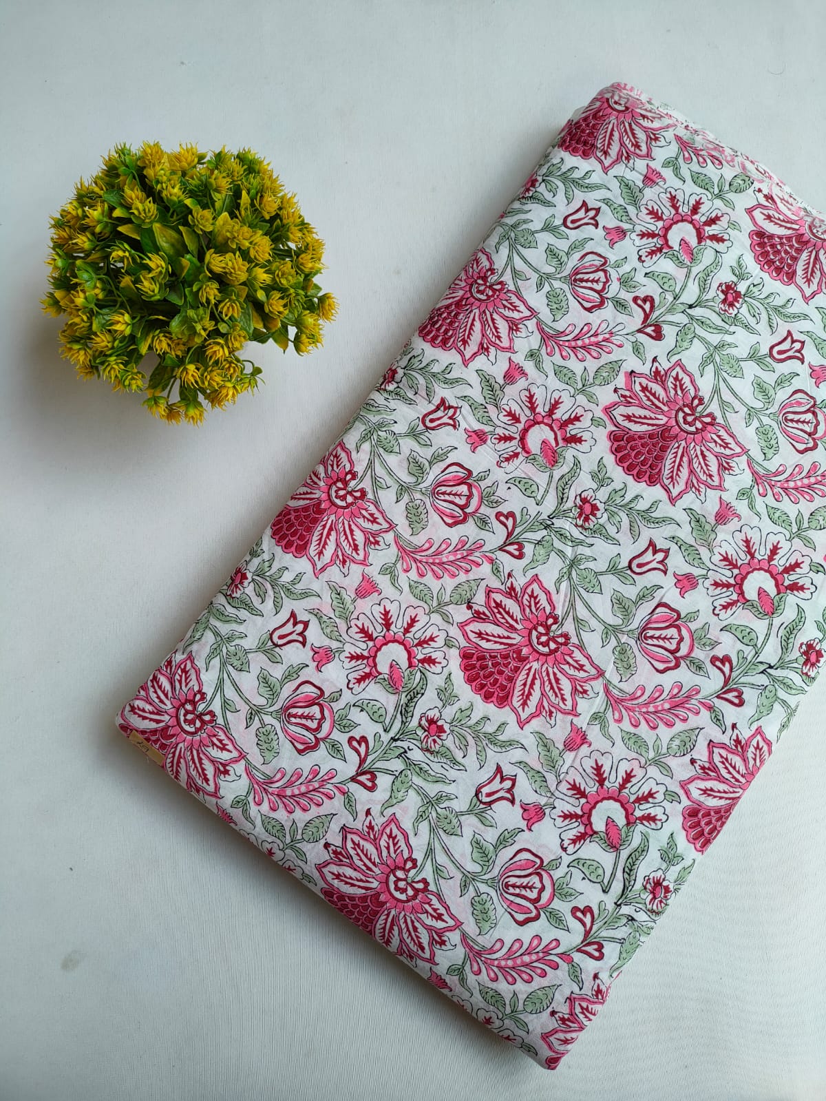 Hand Block Printed Pure Cotton Fabric - JBRTMJ11