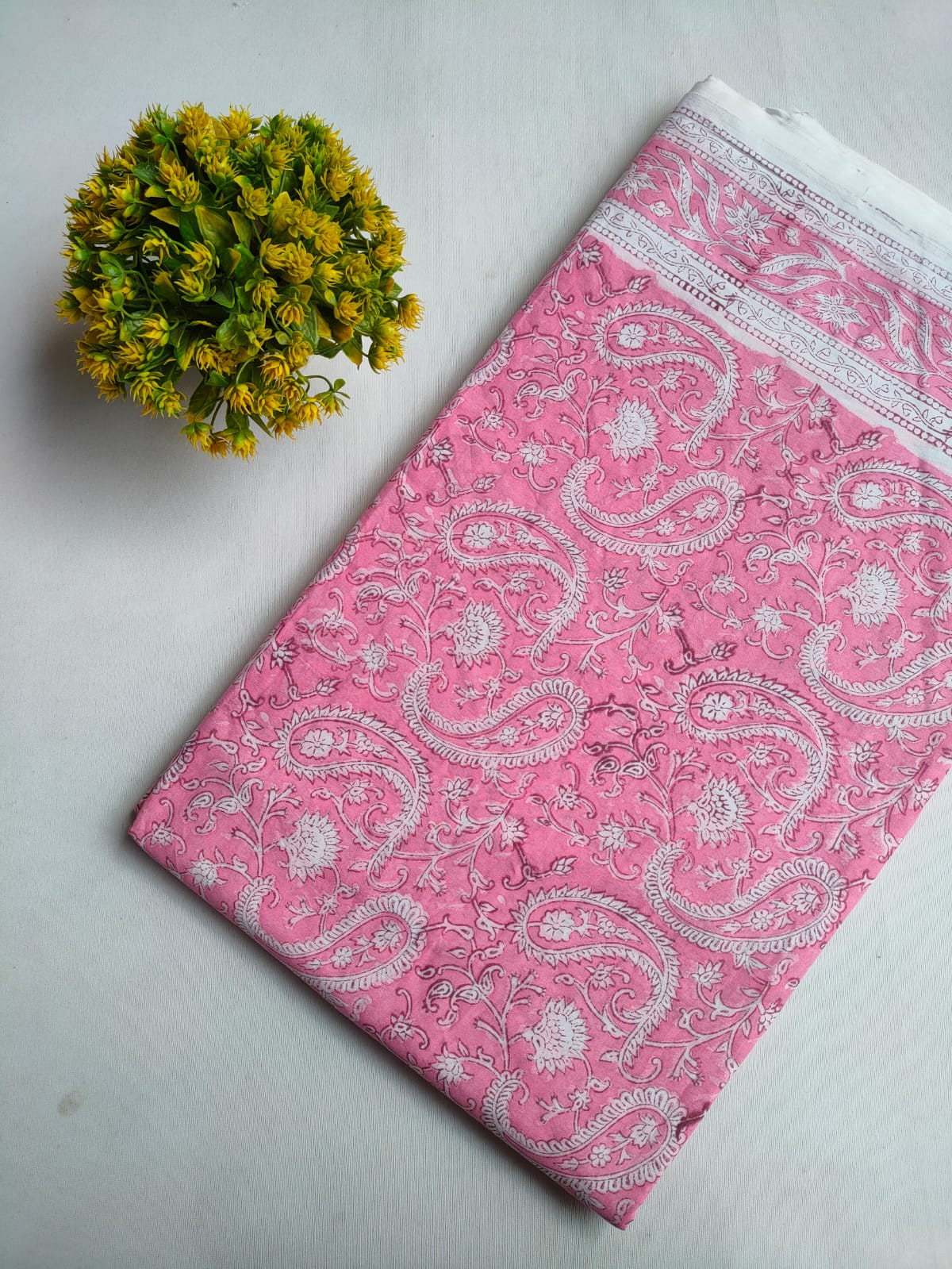 Hand Block Printed Pure Cotton Fabric - JBRTMJ3