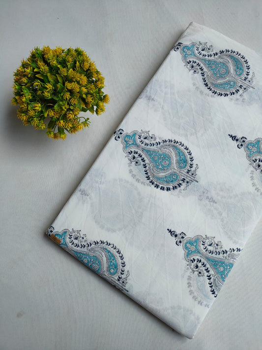 Hand Block Printed Pure Cotton Fabric - JBRTMJ6