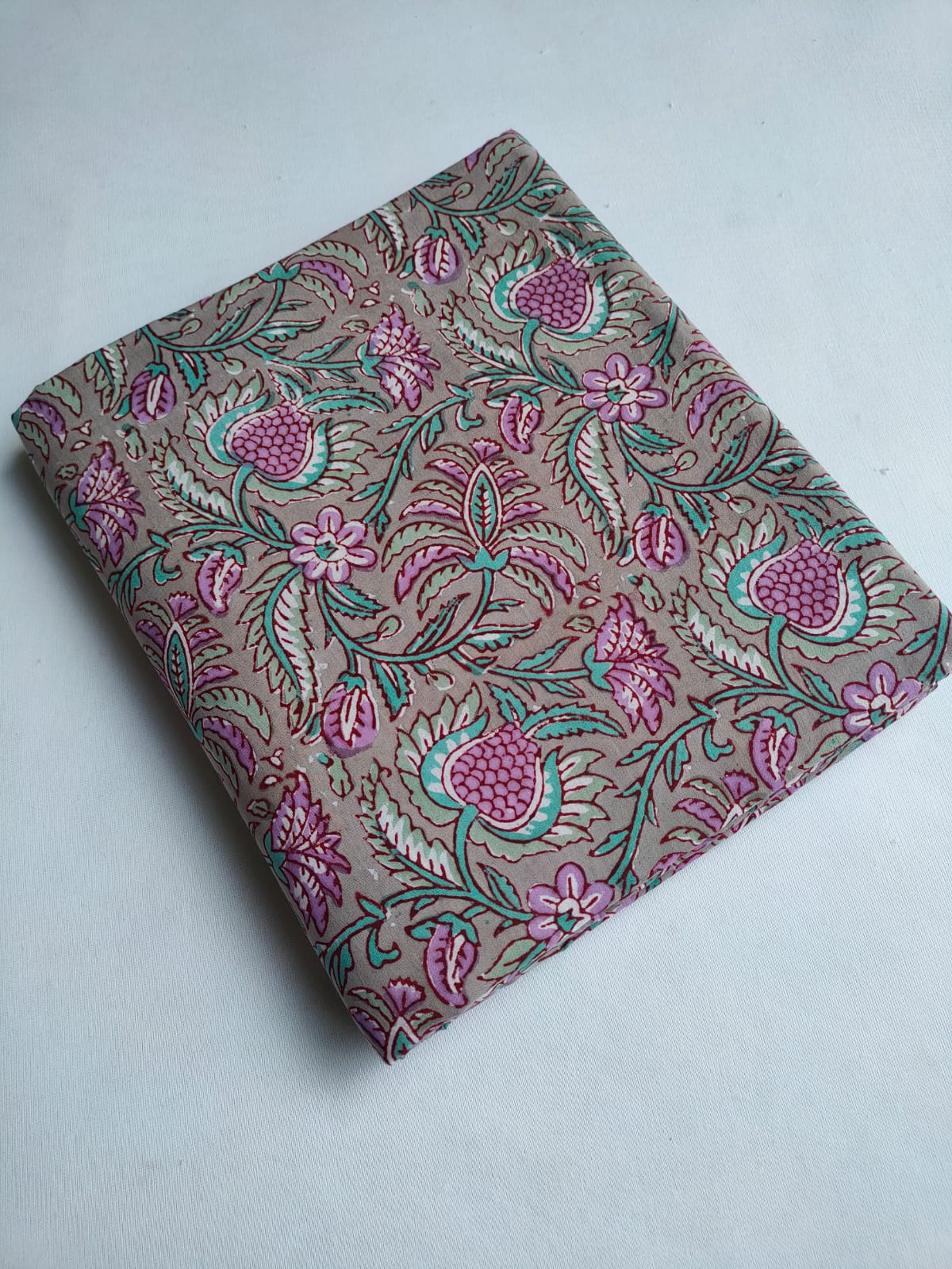 Pure Cotton Hand Block Printed Fabric - JBTO5