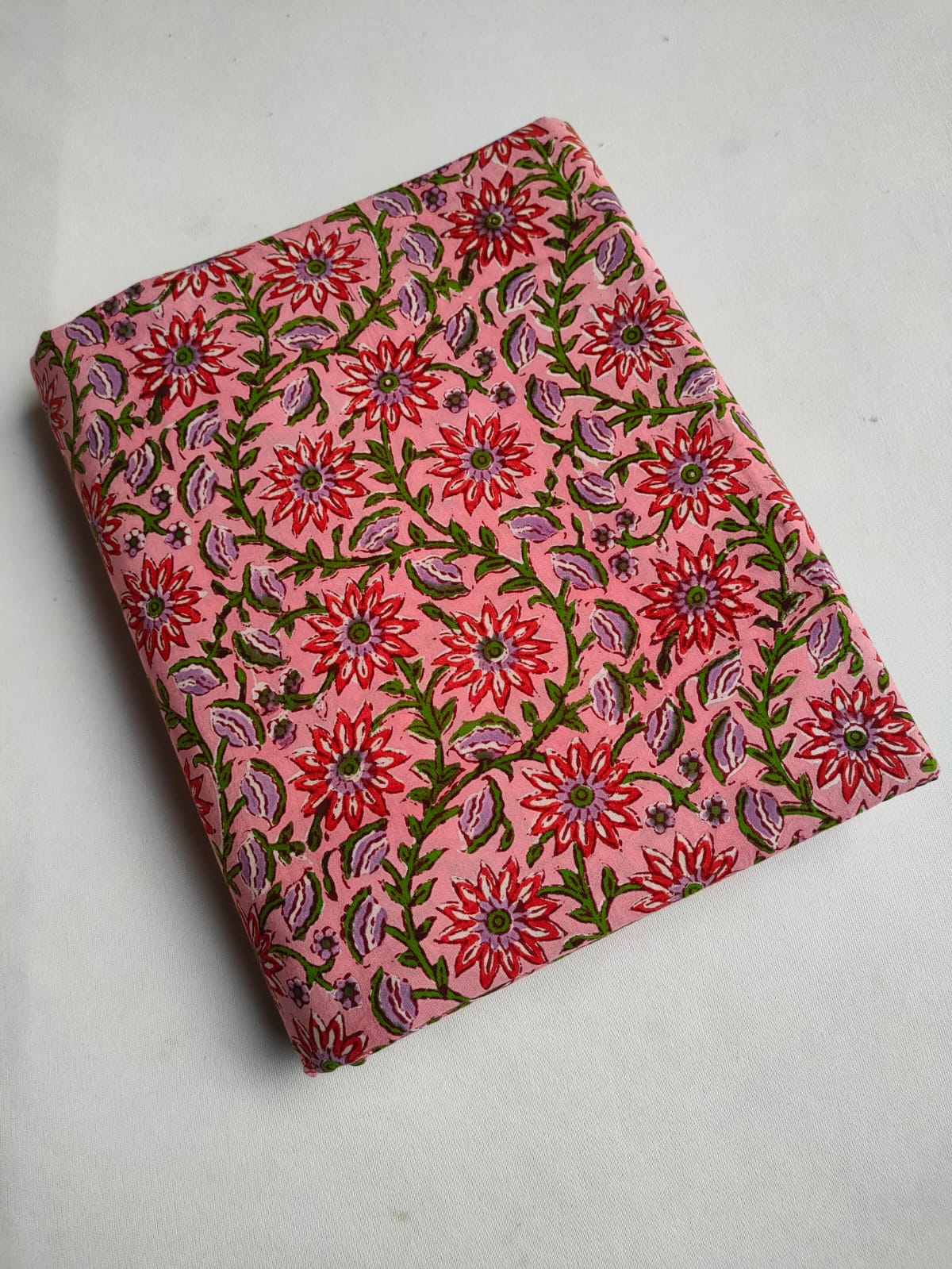 Pure Cotton Hand Block Printed Fabric - JBTO82